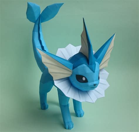 Vaporeon Pokémon Papercraft Pinterest
