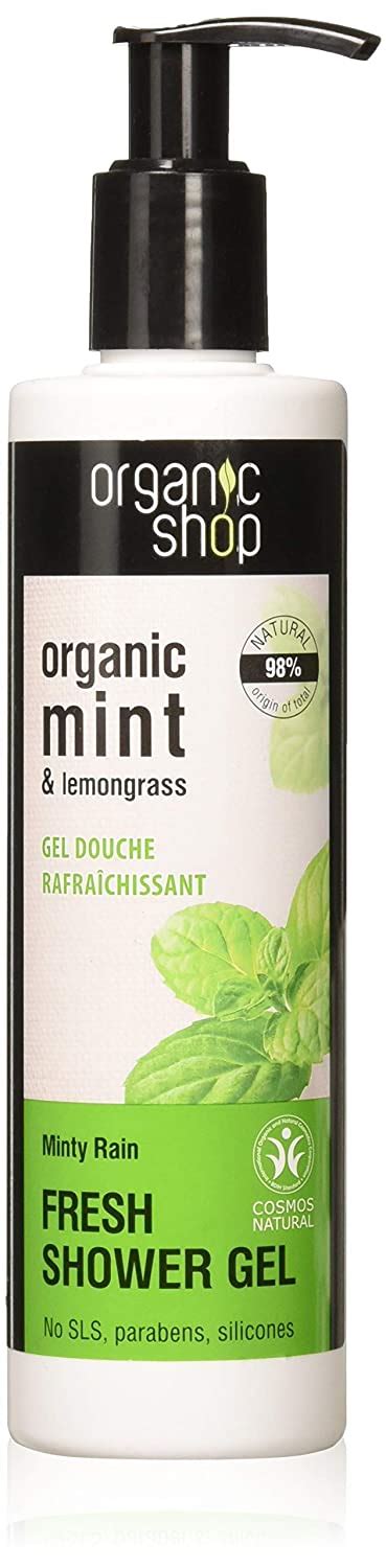 Organic Shop Shower Gel Refreshing Mint And Lemongrass 280ml Beauty And Personal Care