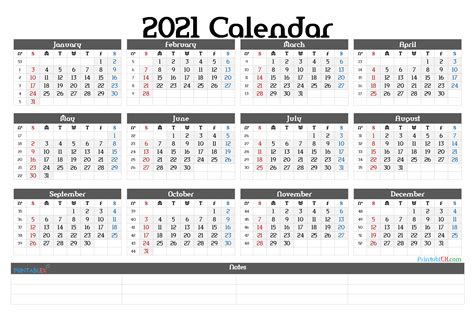Download printable calendar 2021 with blank notes in editable printable format. 2021 Week Number Calendar | 2022 Calendar