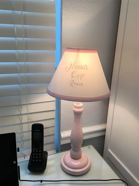 There's no real flooring, and zero drywall…but it works and i lurve it! Craft room lamp | Room lamp, Lamp, Table lamp