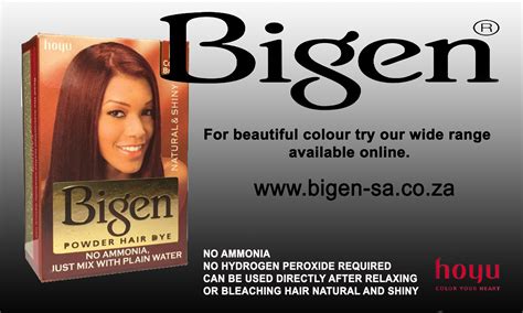 The unique powder formula is activated by water and deposits rich, natural colour into even the most stubborn grey hair. Get the best result when using Bigen Hair Dye. - Bigen SA