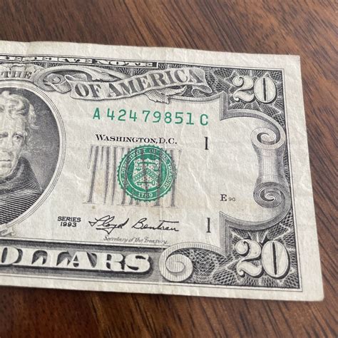 1993 20 Dollar Bill Ubicaciondepersonascdmxgobmx