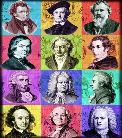 Classical Composers Music Art Composer Compilation 8x10 Archival Print Featurin