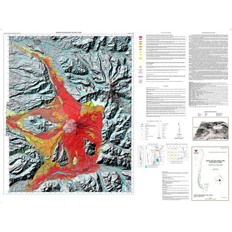 2003 Mapa De Peligros Del Volcán Llaima Región De La Araucanía