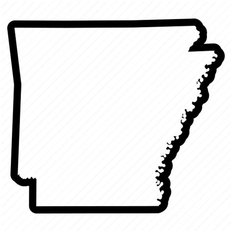 Arkansas Map States Usa Icon Download On Iconfinder