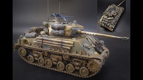 M A E Sherman Easy Eight Fury Tank Scale Model Armor Kit Build Review Weathering Italeri