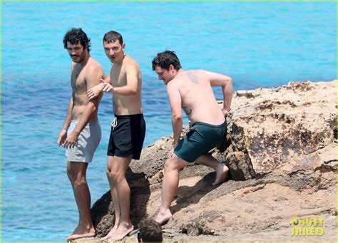 Josh Hutcherson Goes Shirtless During A Beach Day In Ibiza With