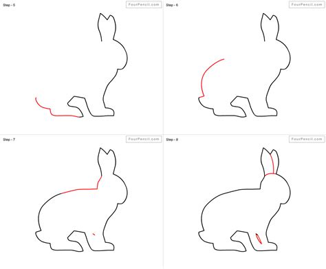 Use simple shapes then add details to learn how to draw a realistic bunny rabbit perfect for easter. Fpencil: How to draw Rabbit for kids step by step