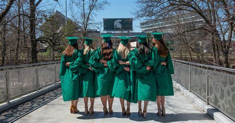 msu traditions graduation photo landmarks giving to michigan state university