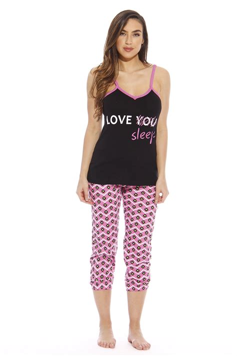 Just Love Women Sleepwear Pant Sets Womans Pajamas Pjs Love Sleep With Tank Medium