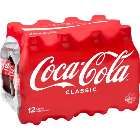 Coca Cola Classic Soft Drink Mini Bottles 300ml X 12 Pack Woolworths