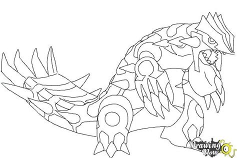 Print coloring page download pdf. How to Draw Primal Groudon from Pokemon | DrawingNow