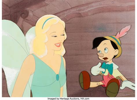 Мэл бланк, билли блэтчер, дон броди и др. Pinocchio Blue Fairy and Pinocchio Production Cel (Walt Disney, | Lot #62129 | Heritage Auctions