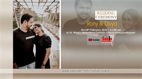 Wedding Ceremony Rony And Divya Youtube
