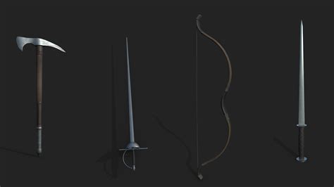 Medieval Weapons Realistic In Weapons Ue Marketplace