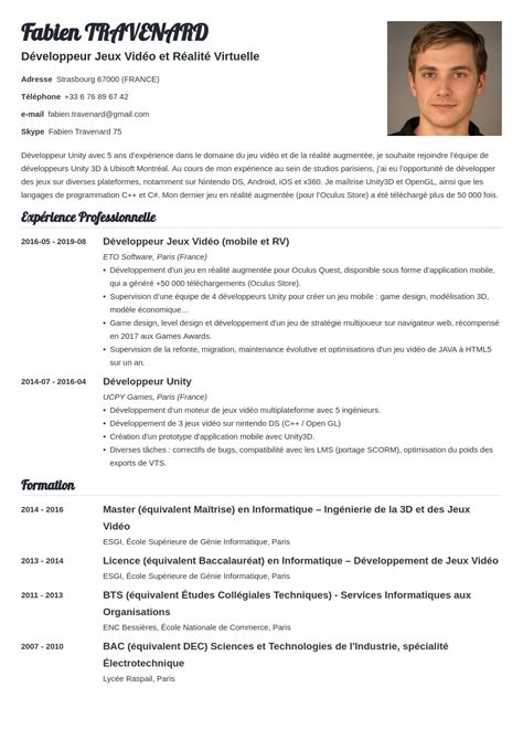 CV canadien  exemple de CV format Canada/Québec + pvt