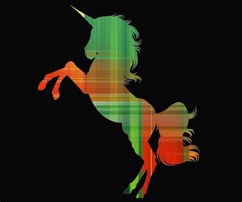 Plaid Unicorn Digital Art By Kaylin Watchorn