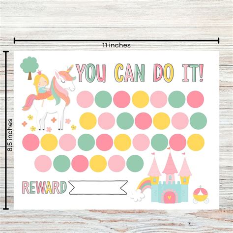 Printable Princess Reward Chart Princess Behavior Chart Princess