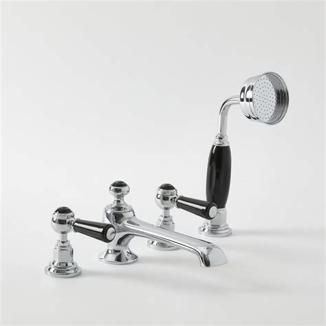 Kohler alteo™ two handle roman tub faucet in vibrant brushed nickel trim only. Elizabeth - Traditional Roman Tub Faucet - Chrome/Black