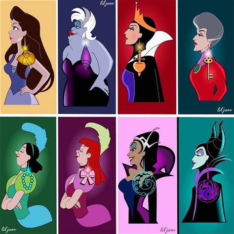 Female Disney Villains Drawings