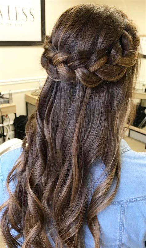 45 Beautiful Half Up Half Down Hairstyles For Any Length Halo Braid