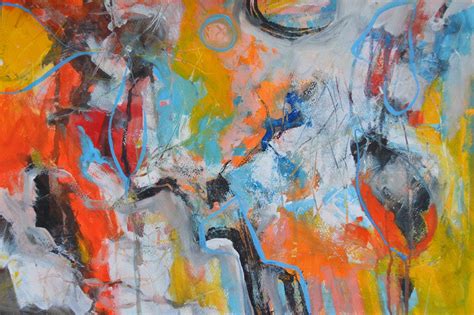 T A Marrison Abstract Expressionist Paintings On Paper