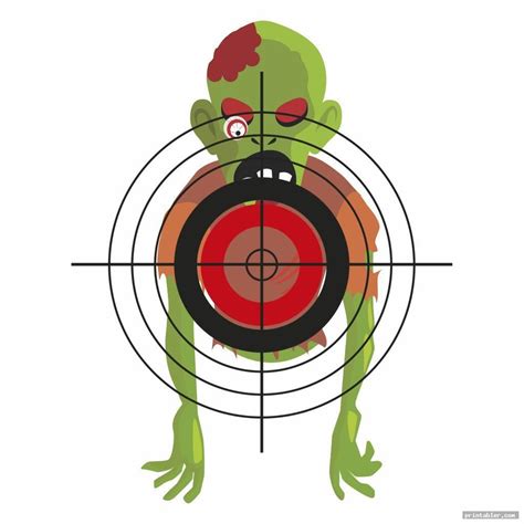 Printable zombie targets to get yas ready for the apocalypse. funny zombie targets pdf printable - printabler.com ...
