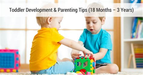 Toddler Development And Parenting Tips 18 Months 3 Years