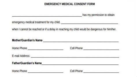 Free 42+ consent form samples in pdf