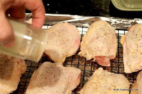 For the best result, bake it for just. Crispy Baked Chicken Thighs | 101 Cooking For Two