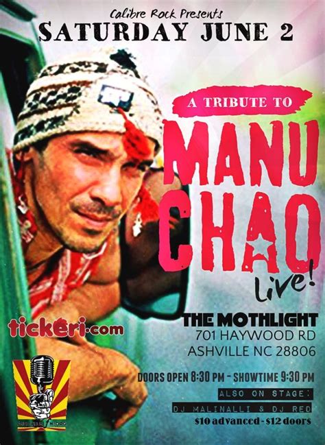 Debido a la investigación, manu no se presentó el último día del festival,  4   5  aunque nunca le fue notificado ni comprobado lo anterior. Manu Chao Live Tribute (Canceled) | Tickeri - concert ...