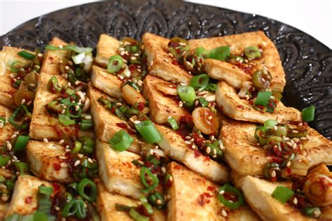 Pan Fried Tofu With Spicy Sauce Dububuchim Yangnyeomjang