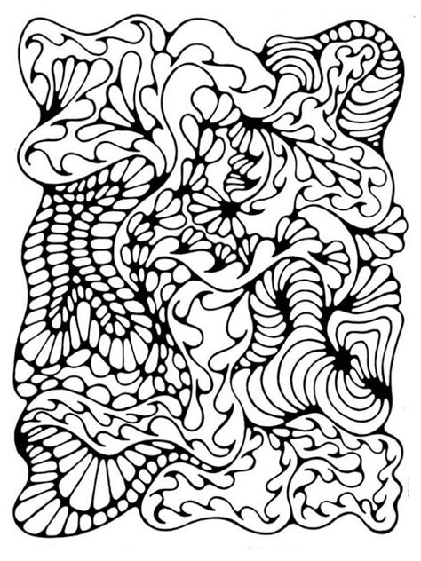 Free Abstract Coloring Pages For Adults Printable To Download Abstract