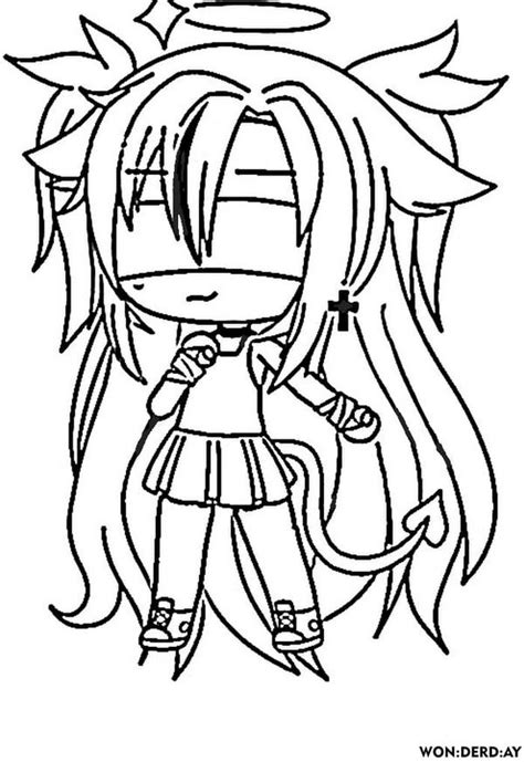 Gacha Life Coloring Pages Coloring Home