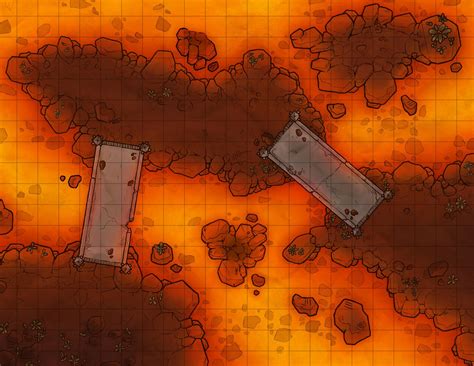 Crumbling Lava Path Dnd World Map Fantasy Map Dungeon Maps