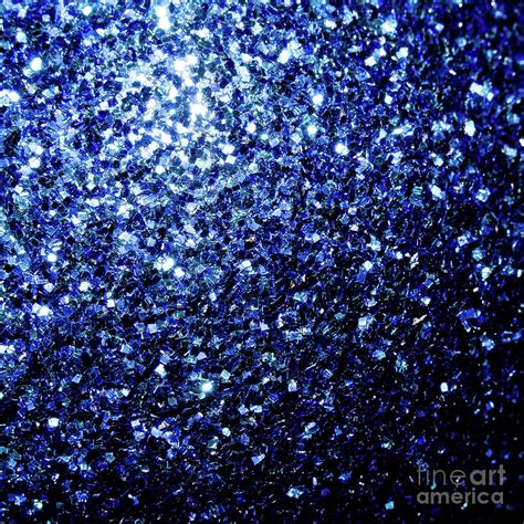Beautiful Dark Blue Glitter Sparkles Photograph By Pldesign