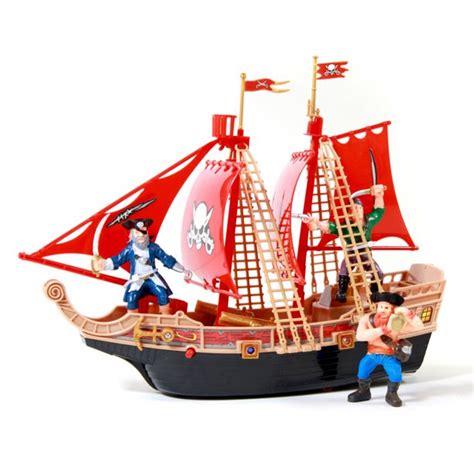 Kidplay Light Up Pirate Ship Imagination Adventure Boys Boat Toy Real