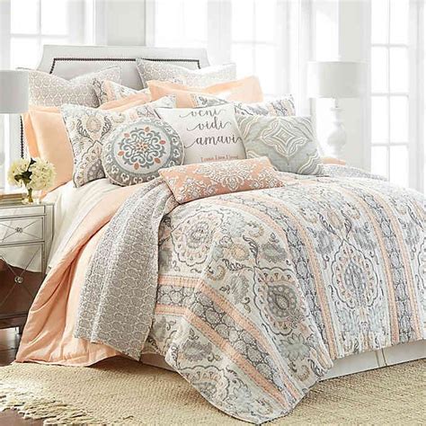 Levtex Home Darcy Reversible Quilt Set Bed Bath And Beyond King Quilt