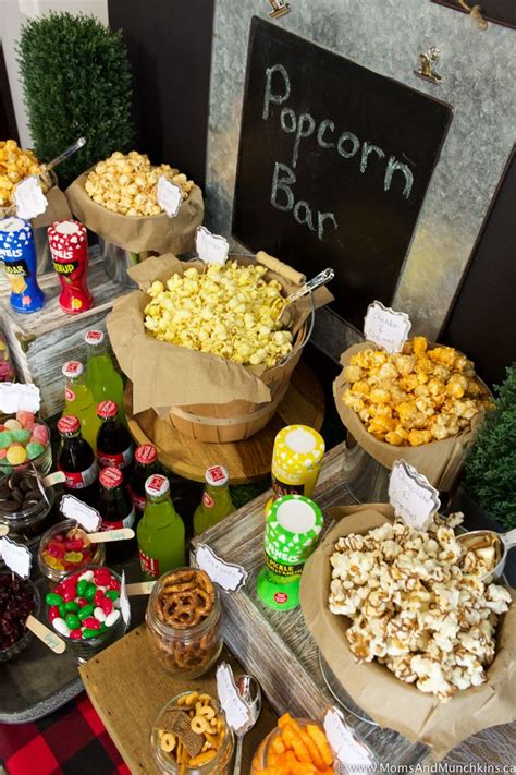 Popcorn Bar Ideas For A Buffet Moms And Munchkins Popcorn Bar