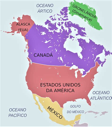 【Mapa de América del Norte】🥇 | Mapas Norteamérica | Político | Físico