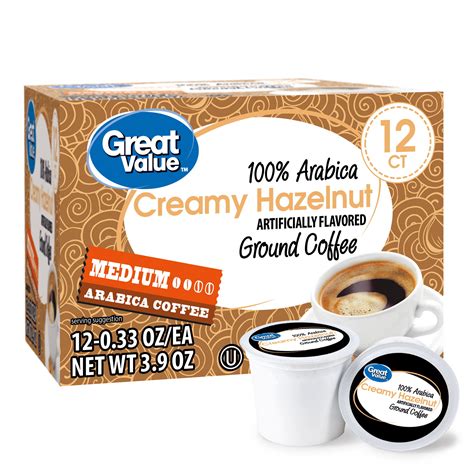 Great Value Arabica Creamy Hazelnut Medium Arabica Coffee Oz
