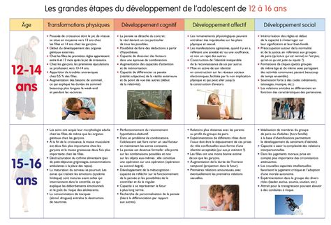 stades de développement de l enfance