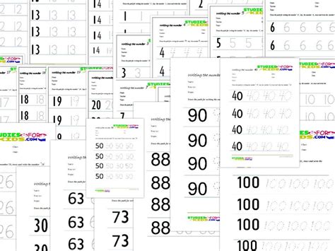 Number Tracing Worksheets 1 100 Pdf Kidsworksheetfun