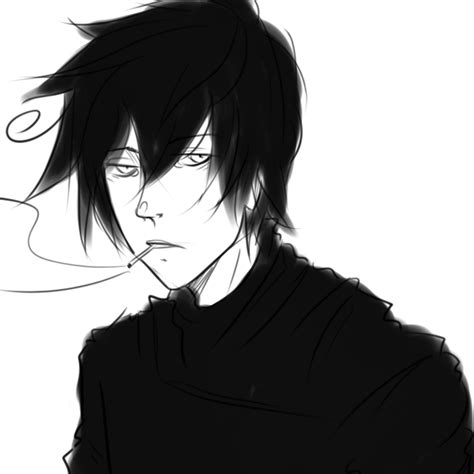 Depressed Anime Guy Smoking Anime Boy Smoking Tumblr