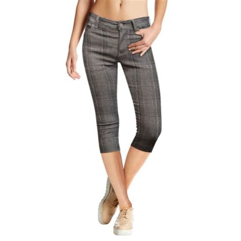 Hybrid And Company Womens Hyper Stretch Denim Capri Jeans