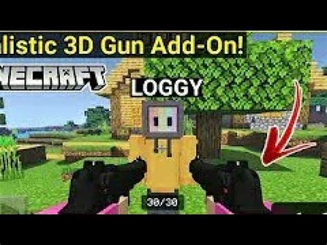 Rifles, pistols, shotguns, snipers, explosives and melee weapons, as. 3D Gun Add-on In Minecraft Pe / Bedrock Edition 1.16.201 ...