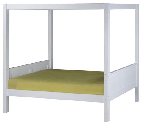 Most modern beds free delivery possible on eligible. Twin Size Modern Solid Wood Canopy Bed, White Finish ...
