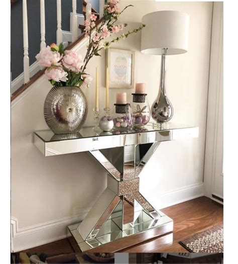 Contemporary Style Mirror Console Table 950191 Casye