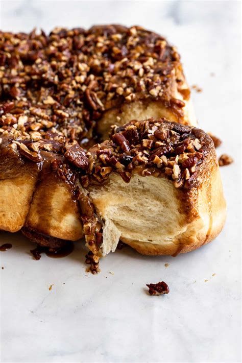 Pecan Honey Sticky Buns Every Little Crumb The Fluffiest Buns Ever