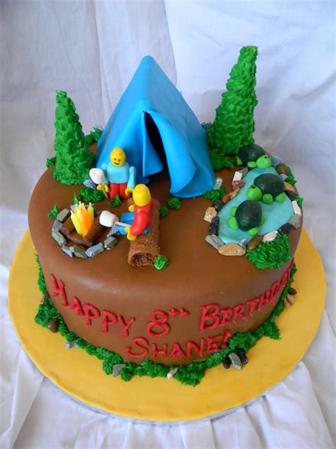 Obviously this will depend on the level of camping you are experiencing. Jesicakes: Camping with Legos Cake!